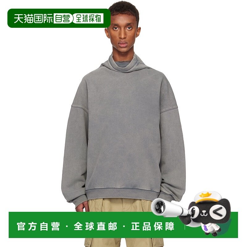 1h可退 潮奢 We11Done 男士 灰色高领衫 WDTS324731U卫衣