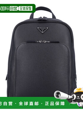 PRADA 男士双肩包 2VZ1022BBEF0002 AW2025 黑色 Leather backpac