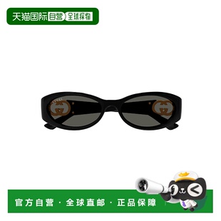 GUCCI 黑色 女士眼镜 AW2025 椭圆形太阳镜 GG1660S001 1h可退