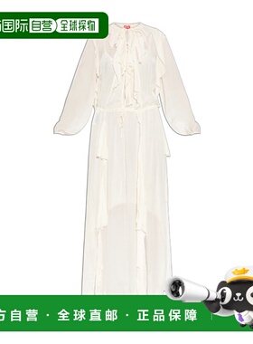 DIESEL 女士连衣裙 A185800KIBL1AM AW2025 白色 长袖连衣裙