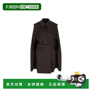 1h可退 潮奢 Burberry 巴宝莉 女士 雙排扣繫帶風衣披肩 8115048