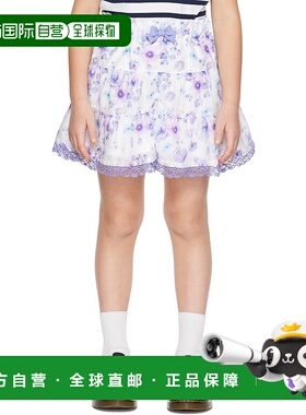 1h可退 潮奢 ANNA SUI MINI 女童 白色 Floral 儿童短裤童装 7131