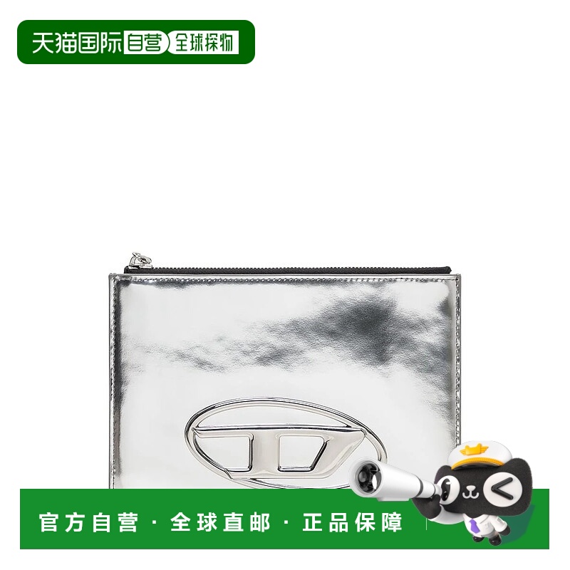 1h可退 DIESEL 女士钱包 X10273PS202H0535 SS2025 银色 Diesel P