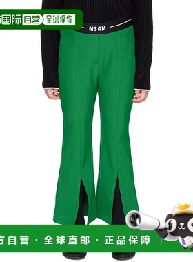 1h可退 潮奢 Msgm 女童 绿色 Flared 儿童长裤童装 MS029176