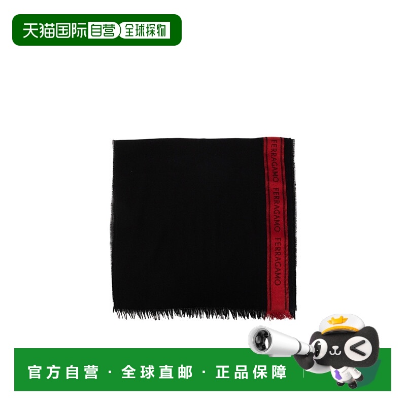 1h可退 salvatore ferragamo 男士 围巾披肩菲拉格慕羊毛真丝