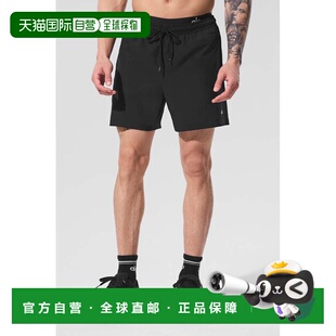 alo yoga 纯色简约柔软飘逸排汗网球休闲短裤 男款m6123r