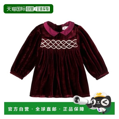1h可退 潮奢 Bonpoint 婴儿 Trinite 罩衫式天鹅绒连衣裙童装