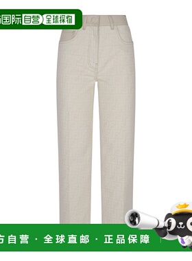 FENDI 女士牛仔裤 FLP855AT21F08QQ 白色 直筒裤AW2024