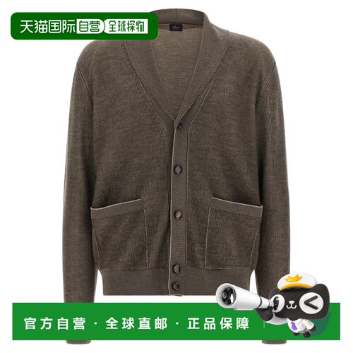 BRIONI 男士针织衫 UMIQ0LOCK122825 AW2026 棕色 Shawl neck car