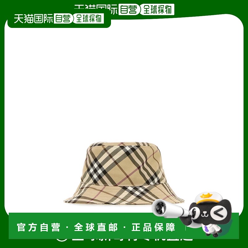 1h可退 BURBERRY 男士帽子 8103382A5686 SS2025 花色 Check buck