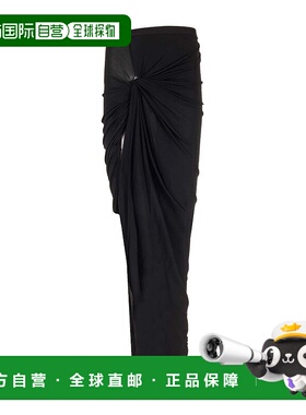 1h可退 奢淘 Rick Owens 扭结垂坠半身裙 女 LI01D6303CVI