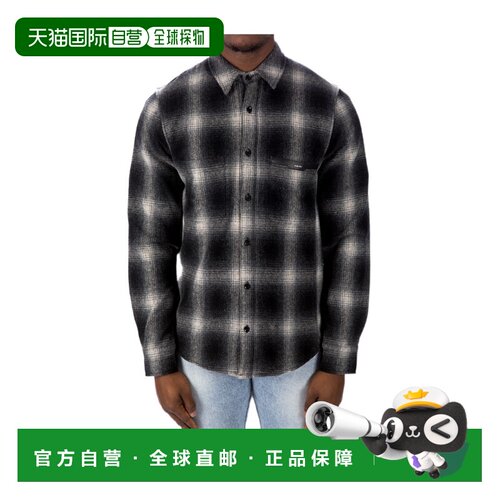 AMIRI 男士衬衫 AW22MSL023004 AW2022 花色 徽标格纹衬衫