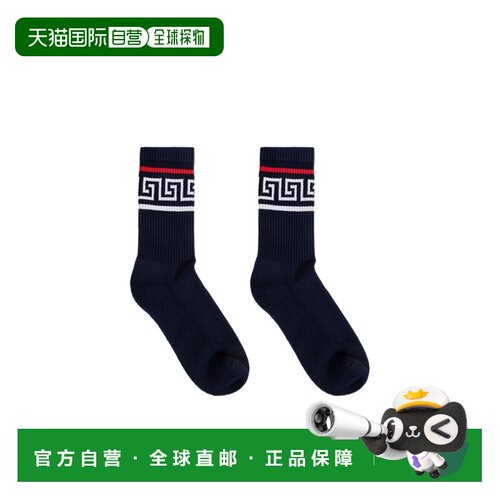 VERSACE 男士袜子 10088351A188431UT70 AW2026 蓝色长袜
