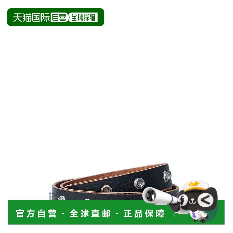 1h可退 潮奢 rick owens 瑞克 欧文斯 男士 按扣皮革腰带 RA02E07