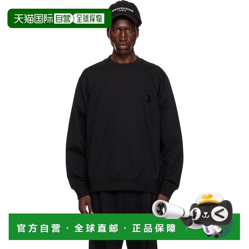 1h可退 潮奢 Wooyoungmi 吴阳米 男士 黑色 Metallic Graphic T