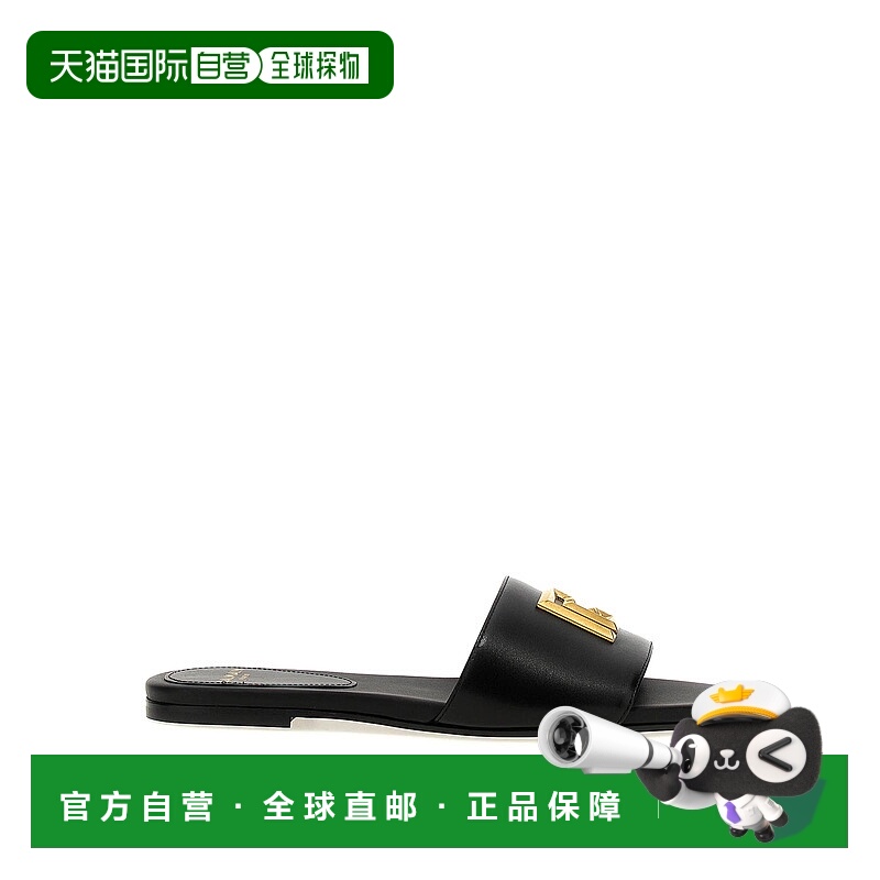 1h可退 BALMAIN 女士凉鞋 DN1UP966LVIT0PA SS2025 黑色 Dafne PB