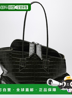 1h可退 潮奢 The Attico 女士 La Passeggiata 深绿色中号包包 26