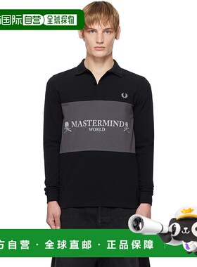 1h可退 潮奢 Mastermind JAPAN 男士 黑色 Fred Perry 联名 Logo