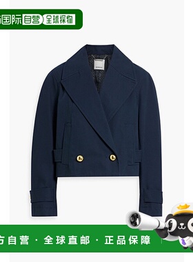 1h可退 潮奢 Simkhai 女士 Olina 短款双排扣棉质夹克 2246047XMI