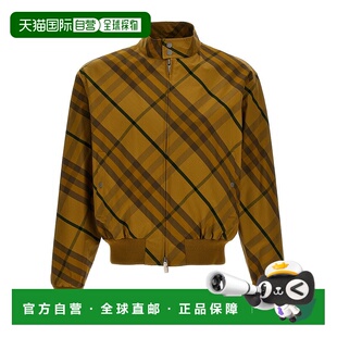 潮奢 格紋印花拉鍊飛行員夾克 Burberry 男士 8081 巴宝莉 1h可退