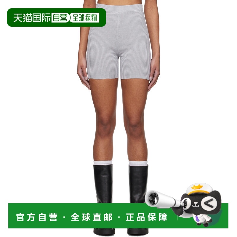 1h可退 潮奢 Rier 女士 灰色短裤 KNW35WHG 舒适时尚