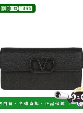 VALENTINO 女士钱包 8W2P0S93RQR0NO SS2026 黑色 WALLET W/STRAP