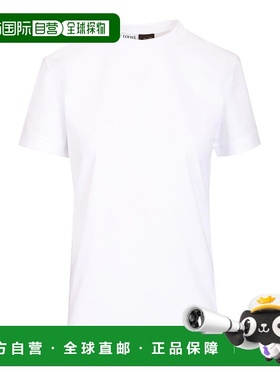 LOEWE 女士T恤 S616Y22X722100 CO 白色 Cotton Lace-Up T-Shirt