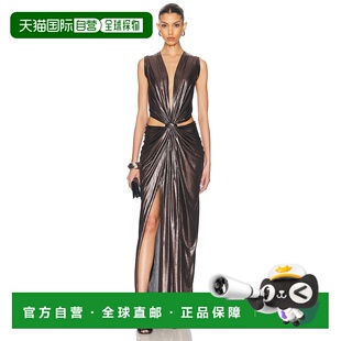 潮奢 拖地打结连衣裙 SID 女士 DSS2508MET长裙 NEIGUM 1h可退