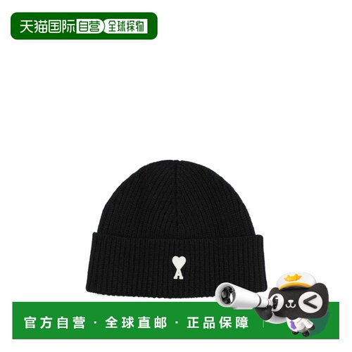 Ami Paris 男士帽子 UBO006018012BLACK CO 黑色 【付后1h可退】