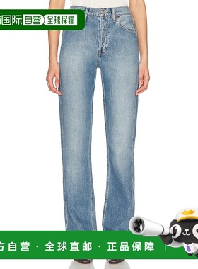 1h可退 潮奢 RE DONE 女士 90s 高腰宽松款牛仔长裤 16803W90HRLO