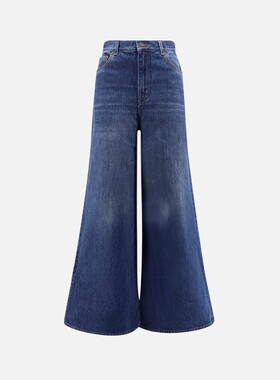 CHLOÉ 女士牛仔裤 24ADP12150402 CO 蓝色直筒裤