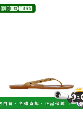 MCM 女士拖鞋 MESGSMM050CO SS2026 棕色 Flip-flops with logo