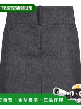 1h可退 潮奢 Courreges 女士 系腰带牛仔迷你裙 225DJU271DE0035