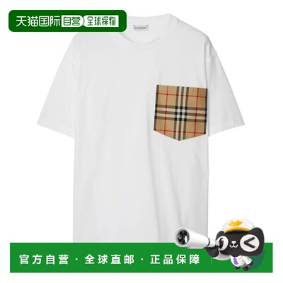 BURBERRY 女士T恤 8103971WHITE AW2025 白色 T-SHIRT CARRICK