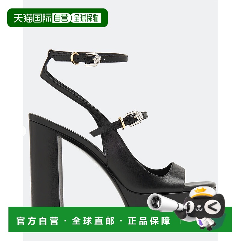 1h可退 GIVENCHY 女士凉鞋 BE307VE1SS001 SS2025 黑色 Voyou高跟