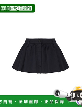 1h可退 潮奢 Miu Miu 缪缪 女士 褶裥迷你裙 MG22431UPX半身裙