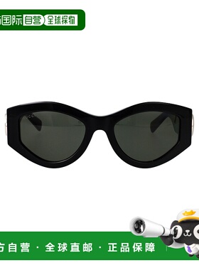 GUCCI 女士太阳镜 GG1951S001 AW2025 黑色 框架太阳镜古驰