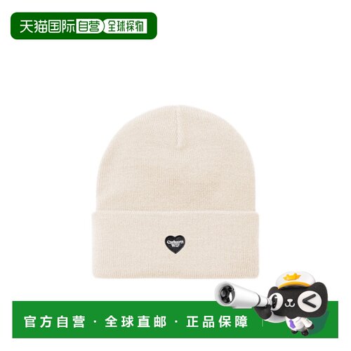 CARHARTT WIP 男士帽子 I03710705XX AW2026 白色 小爱心针织帽