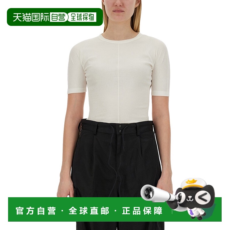 Y-3 女士T恤 IV7749OFFWHITE SS2024 白色 Y-3-Fitted T Shirt Bi