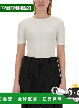 Y-3 女士T恤 IV7749OFFWHITE SS2024 白色 Y-3-Fitted T Shirt Bi