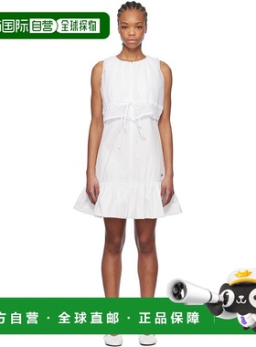 1h可退 潮奢 Kijun 女士 白色 Sheer Layered 连衣裙 25PSW402A