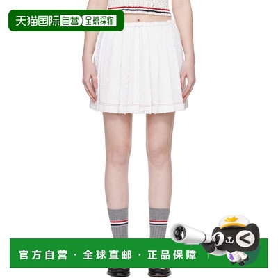 1h可退 潮奢 Thom Browne 汤姆 布朗 女士 白色 Eyelash Tweed Dr