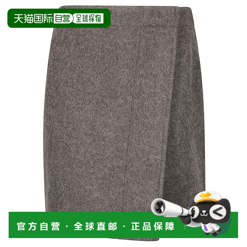 1h可退 LEMAIRE 女士半身裙 SK1061LF504GR678 SS2025 灰色羊毛
