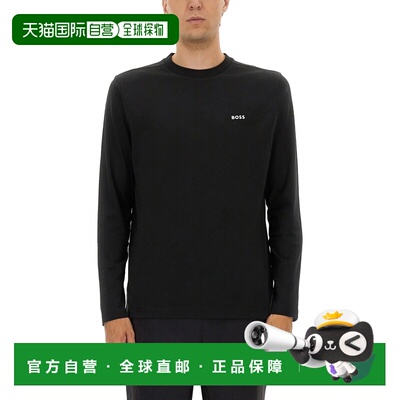 BOSS 男士T恤 5050636510256064001 AW2026 黑色 T-SHIRT CON LOG