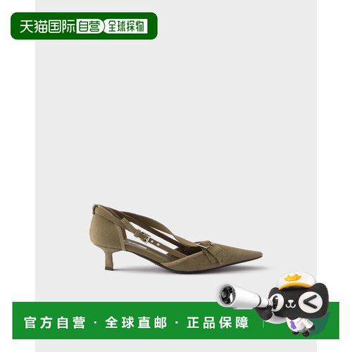 PRADA 女士高跟鞋 1I444O010F0161FDB45 SS2026 军绿色单鞋