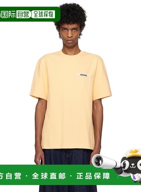 1h可退 潮奢 Jacquemus 男士 米色 The Gros Grain T 恤 24E245JS