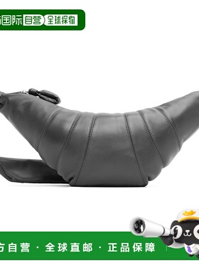 1h可退 潮奢 Lemaire 男士 灰色中号 Croissant 单肩包 BG0001LL0