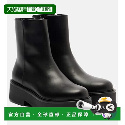 潮奢 Gianvito Rossi 吉安维托 罗西 女士 Hiro 皮质防水台短靴