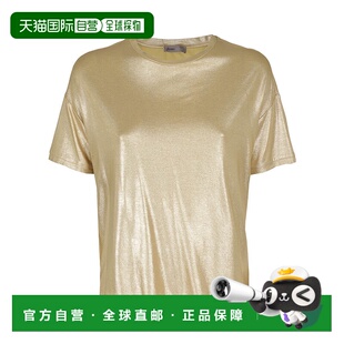 女士T恤 短袖 JG00016DR520533020 金色 T恤 AW2023 HERNO