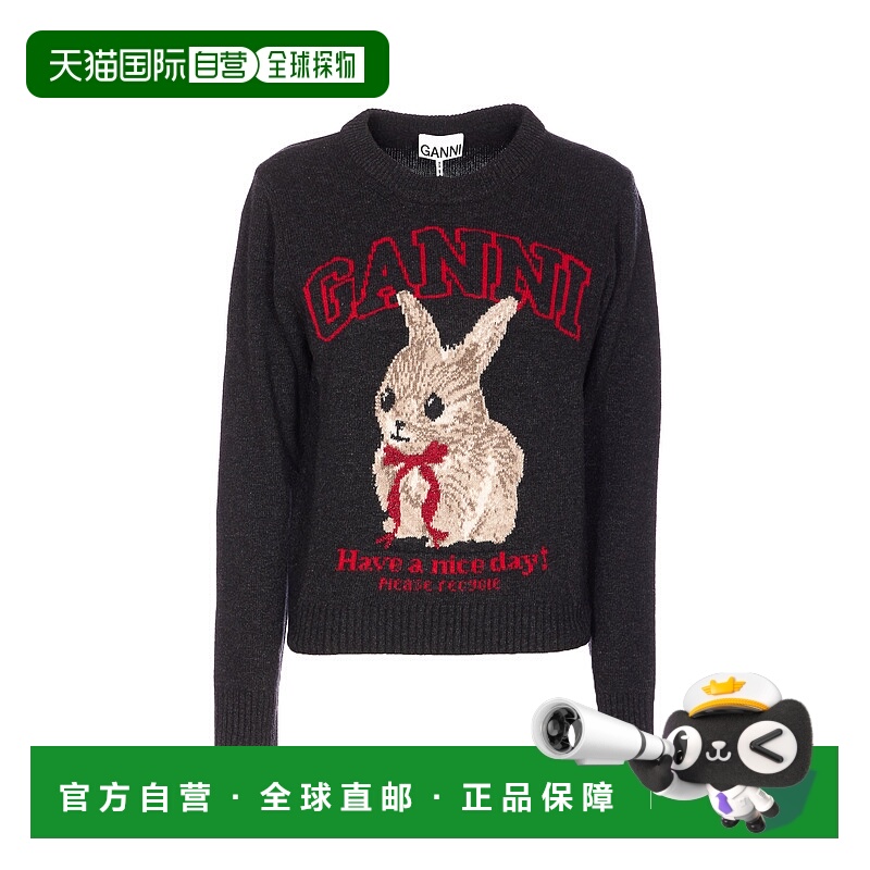 GANNI 女士针织衫 A1070265252 SS2026 黑色 Ganni Sweaters